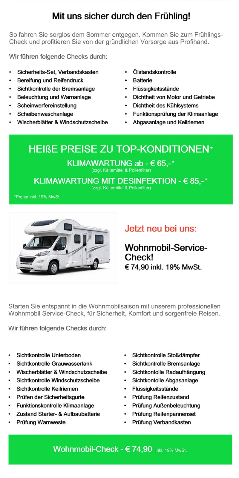 Frühjahrscheck für die Page 1